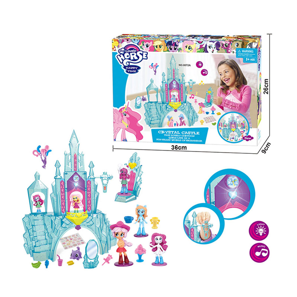 Игрушка детская:Замок для пони с набором