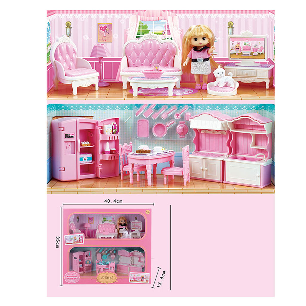 Игрушка детская:Набор мебели с куклой