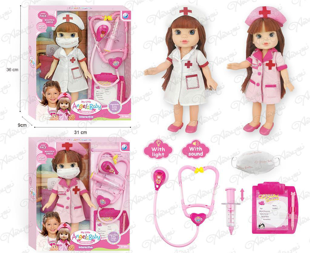 Игрушка детская:Кукла доктор с набором